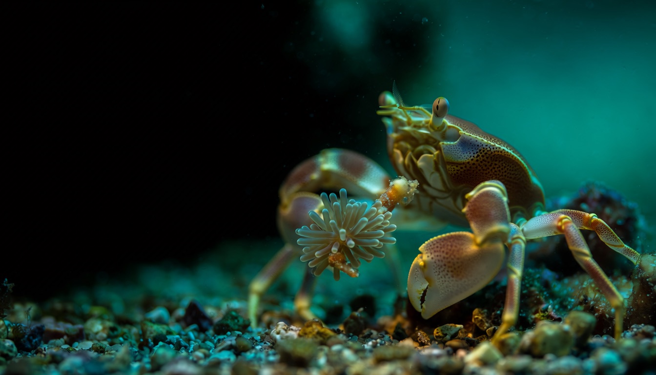 Conceptual reconstruction of the crab feeding behaviour behind the relationship hypothesis